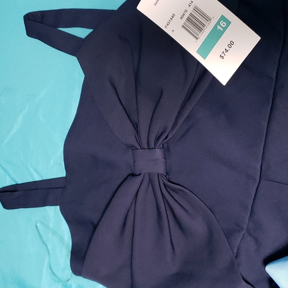 Rare Edition navy blue romper, girls size 16, brand new - Picture 3 of 4